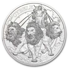 2024 1 Oz Silver Goddesses - Cybele & The Lions Bu