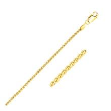 14k Gold Round Wheat Chain