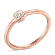 14k Gold-pl. Round .05ct Diamond Promise Ring