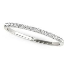 14k Wgold Round .12ct Diamond Pave Set Ring