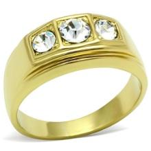 Glamorous .72ct White Sapphire Trilogy Ring