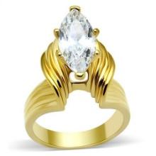 Grand 14k Gold-pl. 2.50ct White Sapphire Ring