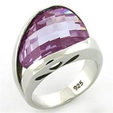 Stunning Curved Light Amethyst Cocktail Ring