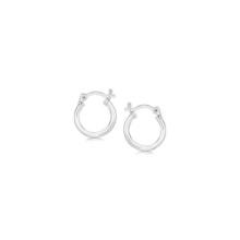 Sterling Silver Polished Small Hoop Earrings 10mm