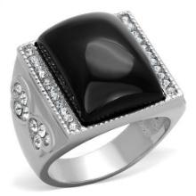 Vintage Style 14.20ct Jet Men's Ring