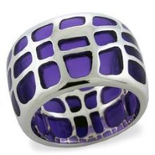 Beautiful High Polished Purple Openwork Ring