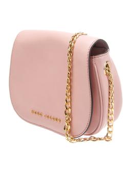 Marc Jacobs Pink Lthr Gold-tone Hdw Flap Shldr Bag