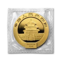 China 1 Oz Gold Panda Bu (random Year, Sealed)