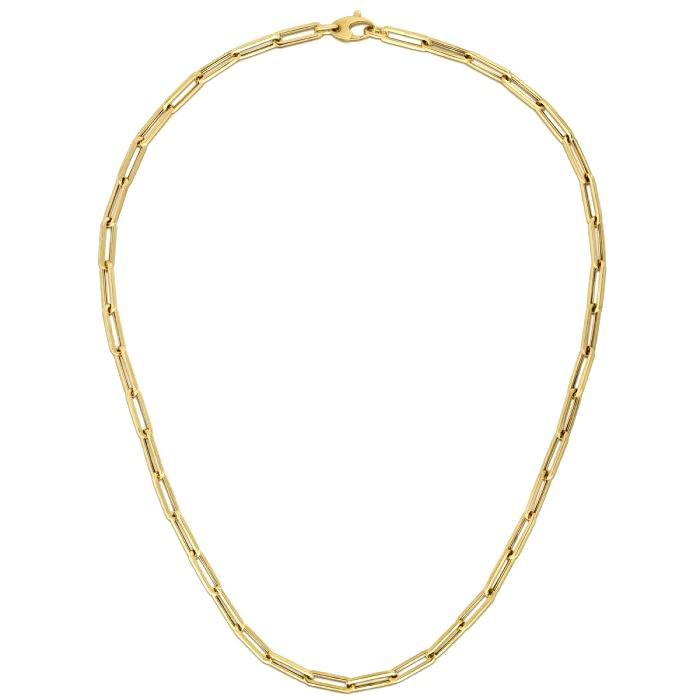 14k Gold Bold Paperclip Chain