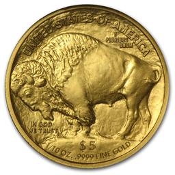 2008-w 1/10 Oz Gold Buffalo Ms-70 Ngc (er)