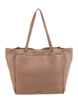 Rebecca Minkoff Pink Lthr Studded Dual-strap Tote