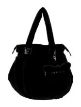 See By Chloe Black Velvet Gold-tone Hdw Shldr Bag