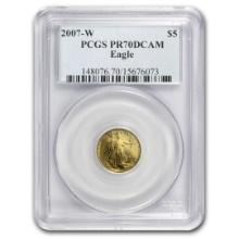 2007-w 1/10oz Proof American Gold Eagle Pr70 Pcgs