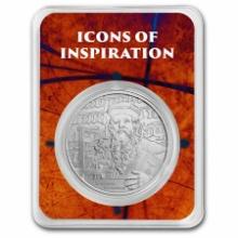 2024 1 Oz Silver Icons - Johannes Gutenberg In Tep