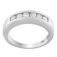 14k Gold .67ct Diamond Channel Band