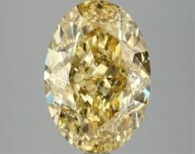 Fancy Yellow Oval Cut 4.14ct Vs1 Lab Diamond