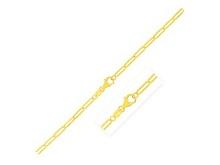 14k Gold Paperclip Chain Necklace 24"