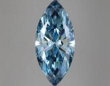 Fancy Blue Marquise Cut 5.00ct Vs1 Lab Diamond