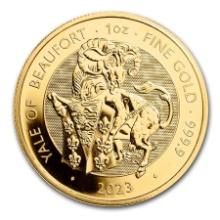 2023 1 Oz Gold Royal Tudor Yale Of Beaufort Bu