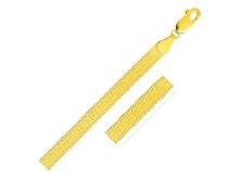 10k Gold Imperial Herringbone Chain Necklace 16"