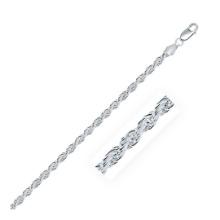 Sterling Silver Diamond Cut Rope Style Chain 3.6mm