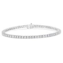 Igi Certified 14k Gold 5.00ct Diamond Bracelet