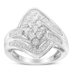 10k Gold 1.00ct Diamond Cluster Ring