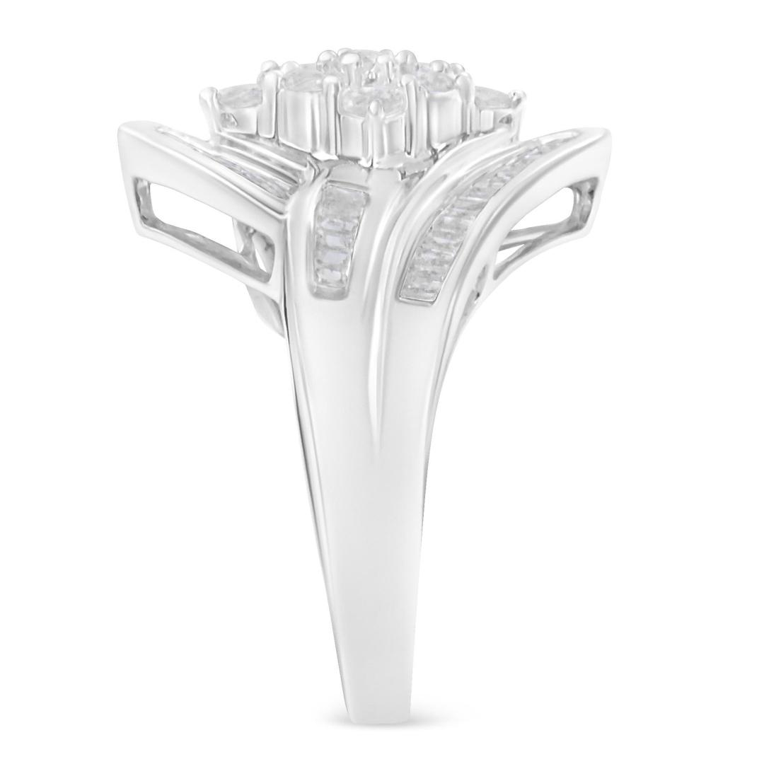 10k Gold 1.00ct Diamond Cluster Ring