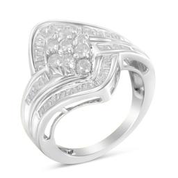 10k Gold 1.00ct Diamond Cluster Ring