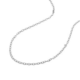 14k White Gold Textured Links Pendant Chain