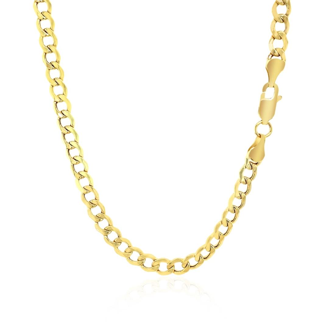 10k Gold Curb Chain 4.4mm