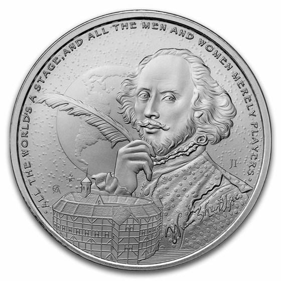 2024 1oz Silver Icons Of Inspiration - Shakespeare