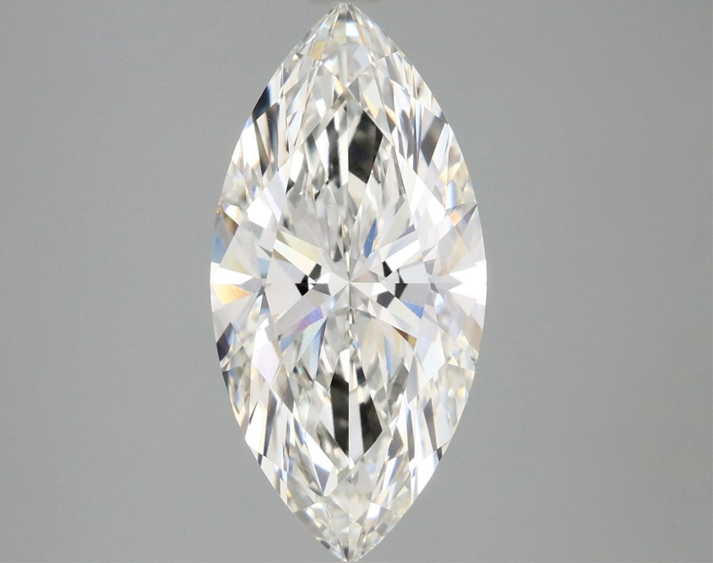 Igi Certified Marquise Cut 3.08ct Vvs2 Lab Diamond