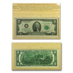 1993 Jefferson 250th Anniversary Coin & Currency