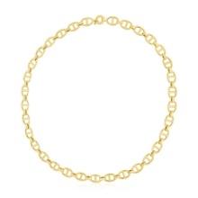 14k Gold High Polish Mariner Link Chain