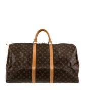 Louis Vuitton Monogram Brown Zip Cls Weekender Bag