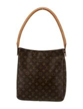 Louis Vuitton Brown Printed Zip Cls Shoulder Bag