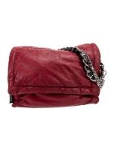 The Marc Jacobs Red Lthr Chain-link Crossbody Bag