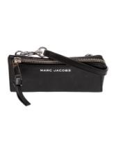 Marc Jacobs Blk Leather Graphic Crossbody Bag
