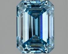 Fancy Blue Emerald Cut 2.16ct Vs1 Lab Diamond