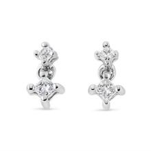 14k Gold .25ct Diamond Drop & Dangle Earrings