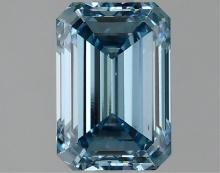 Fancy Blue Emerald Cut 2.10ct Vs1 Lab Diamond