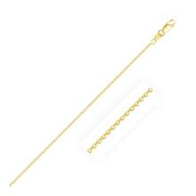 14k Gold Round Cable Link Chain 0.97mm