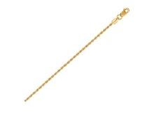 14k Gold Solid Rope Chain Necklace 20"