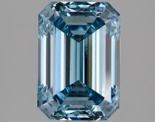 Fancy Blue Emerald Cut 2.12ct Vs1 Lab Diamond