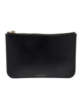 Mansur Gavriel Blk Leather Zip Cls Portfolio