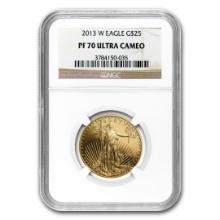 2013-w 1/2oz Proof American Gold Eagle Pf70 Ucam