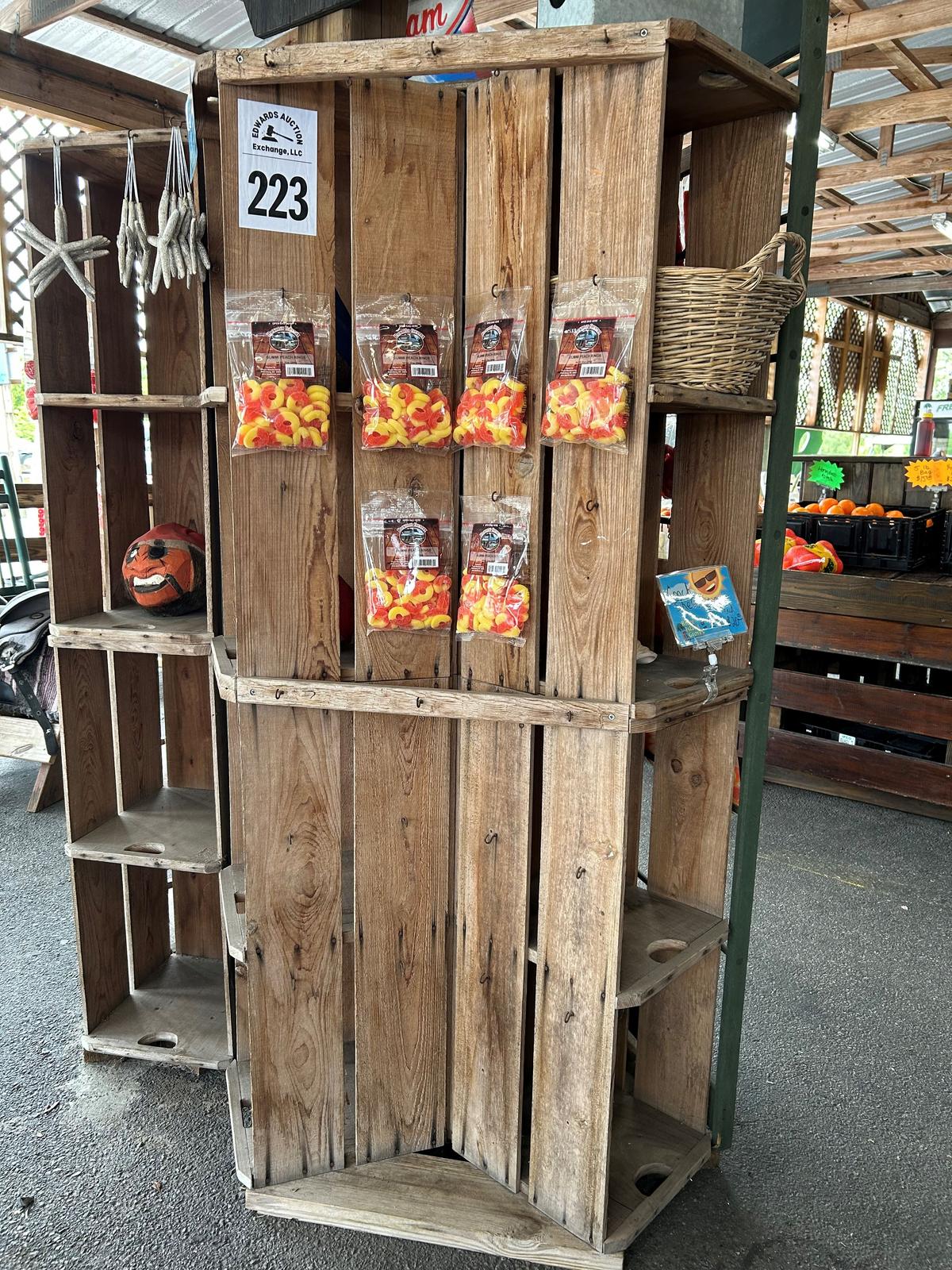 Three Sided Produce Bin Display Case