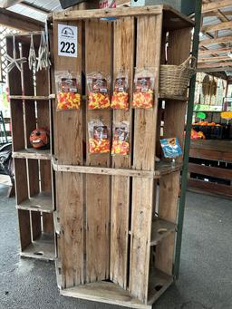 Three Sided Produce Bin Display Case