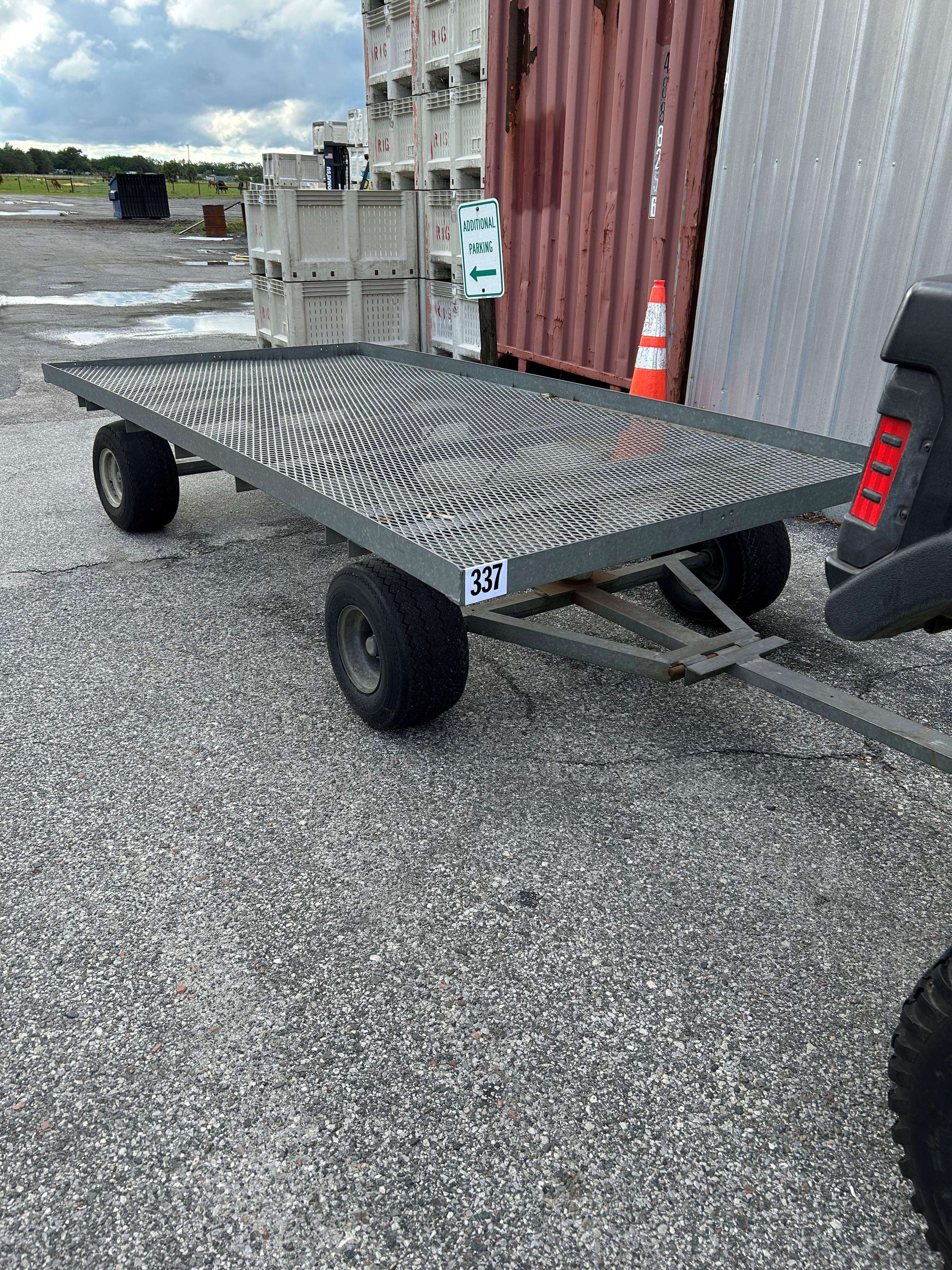 Galvanized Nursery Cart